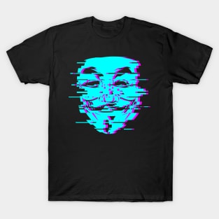 Anon Glitch Blue T-Shirt